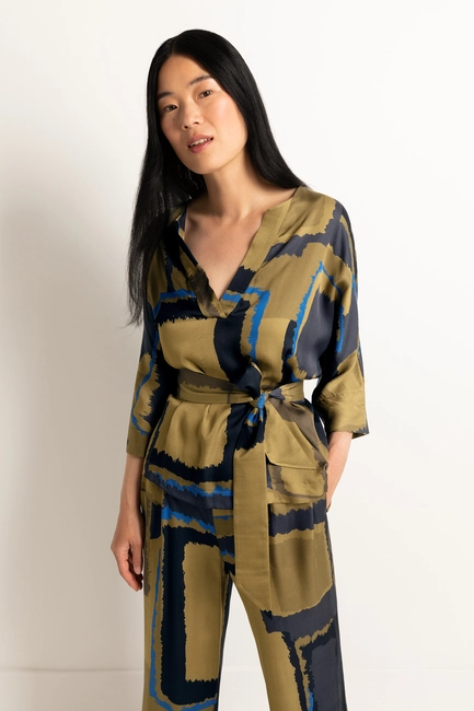 Blouse vlakkenprint