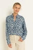 Blouse, woven, allover print, long slvs