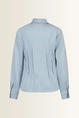 Blouse, woven, stripe, pleats at waist