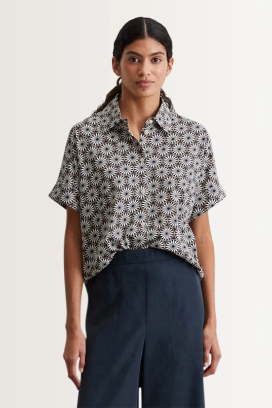 Blouseshirt met all-over print Marc O'Polo