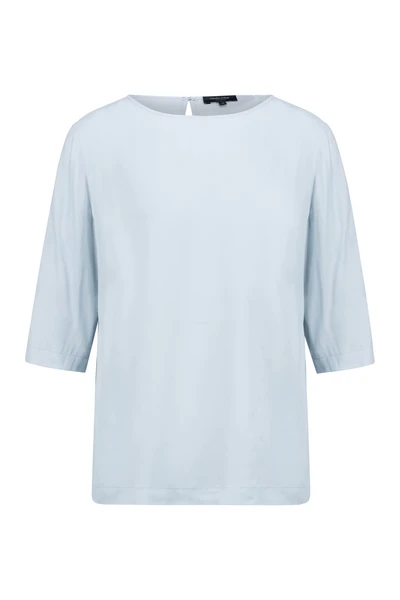 Blousetop met ronde hals