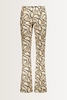 Bootcut broek grafische print Zuri126
