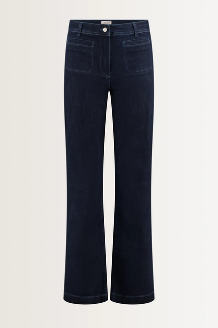 Bootcut jeans met opgestikte voorzakken