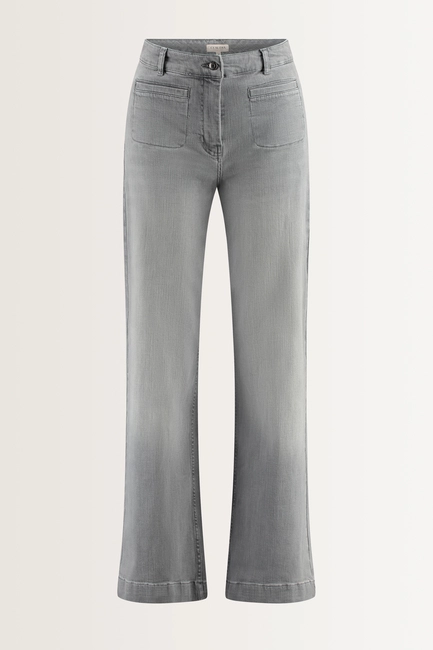 Bootcut jeans met opgestikte voorzakken