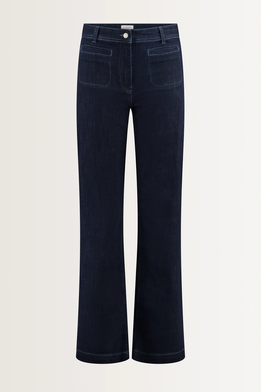 Bootcut jeans met opgestikte voorzakken