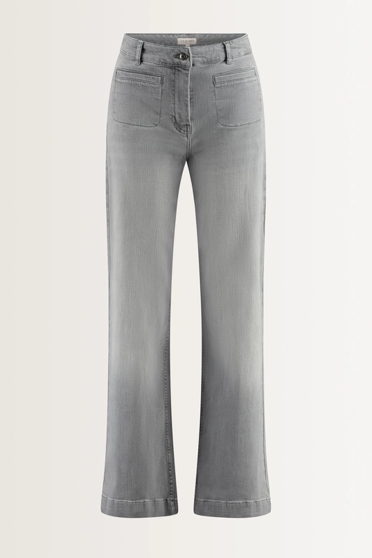 Bootcut jeans met opgestikte voorzakken