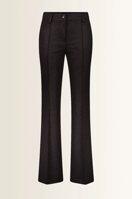 Bootcut pantalon met structuurdessin Gardeur
