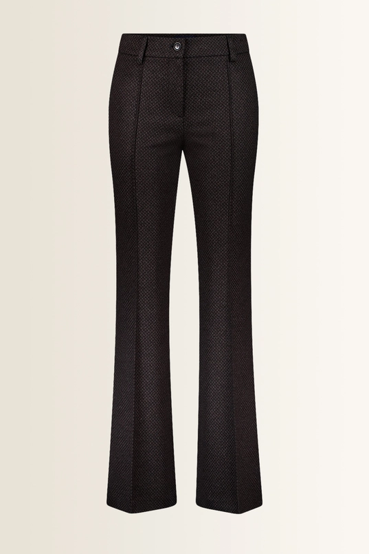 Bootcut pantalon met structuurdessin Gardeur
