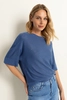 Boothals trui glitteraccent