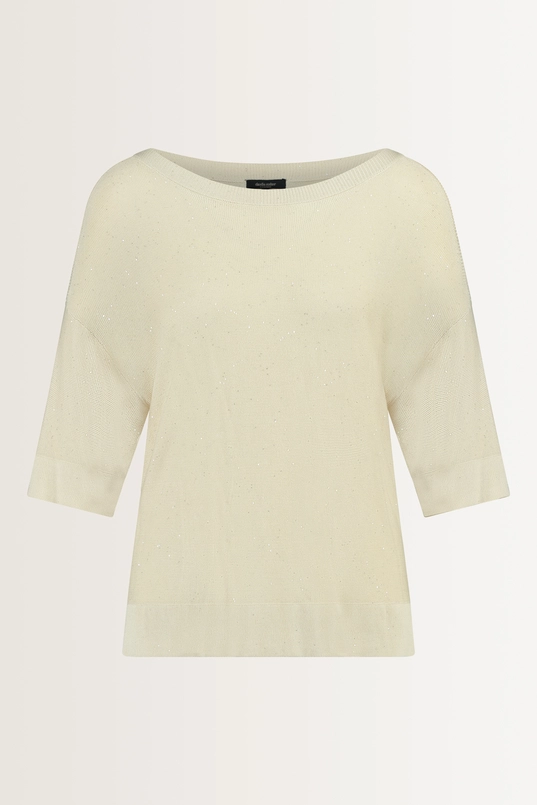 Boothals trui glitteraccent
