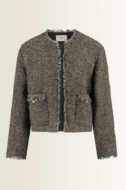 Bouclé jasje met verfijnde franjes Vento Max Mara Weekend