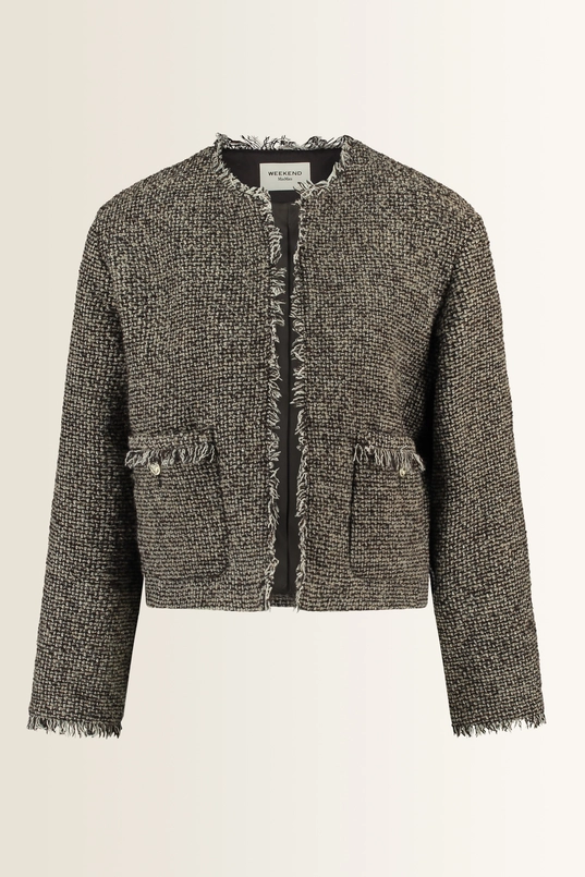 Bouclé jasje met verfijnde franjes Vento Max Mara Weekend