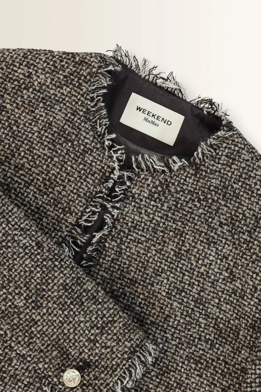 Bouclé jasje met verfijnde franjes Vento Max Mara Weekend