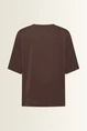 Boxy blouse met V-hals