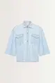 Boxy denim blouse