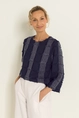 Boxy top met ruitstructuur