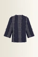 Boxy top met ruitstructuur