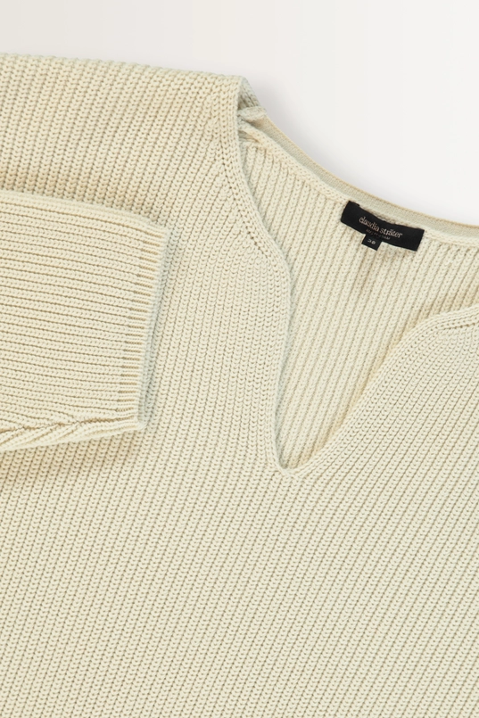 Boxy trui grove ribstructuur