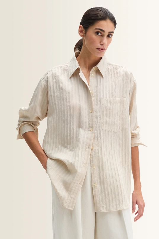 Boyfriend blouse subtiele structuur Marc O'Polo
