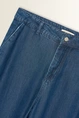 Broek in soepelvallende denim