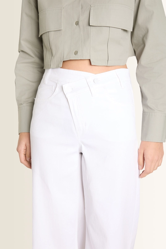 Broek met asymmetrische sluiting Baggy Cambio
