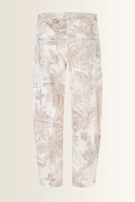 Broek met bladerenprint Ocean Cambio