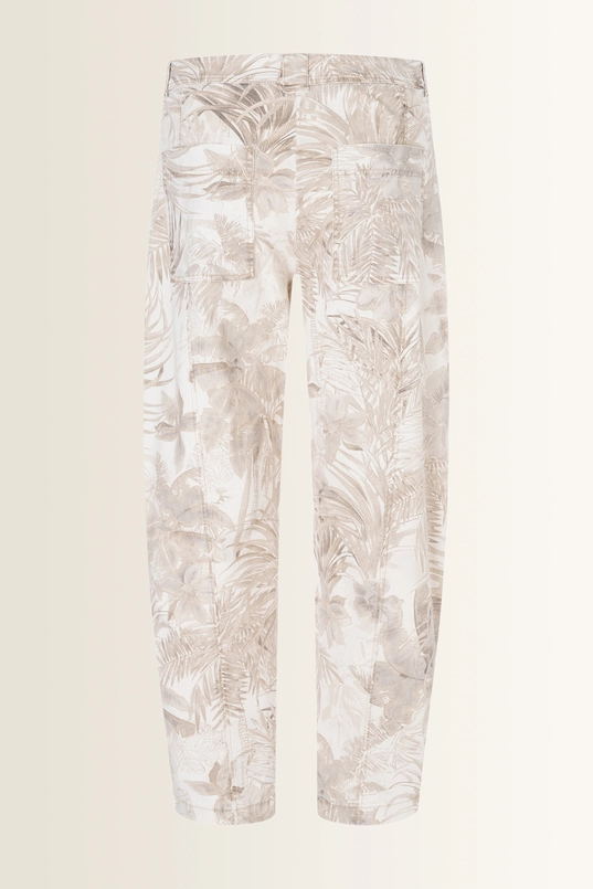 Broek met bladerenprint Ocean Cambio