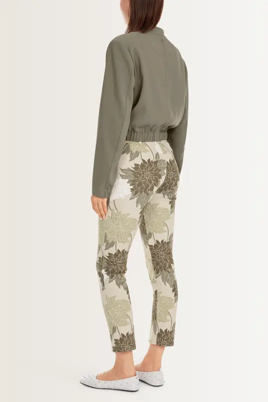 Broek met bloemenprint Marc Cain