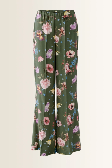 Broek met bloemenprint OUI