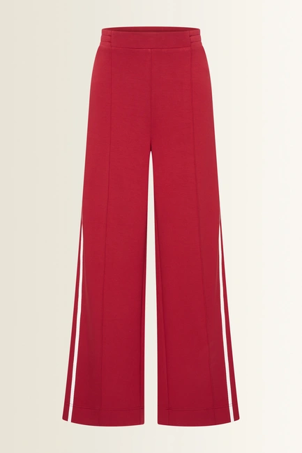 Broek met contraststrepen