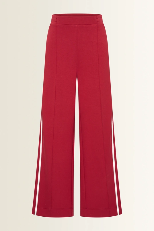 Broek met contraststrepen