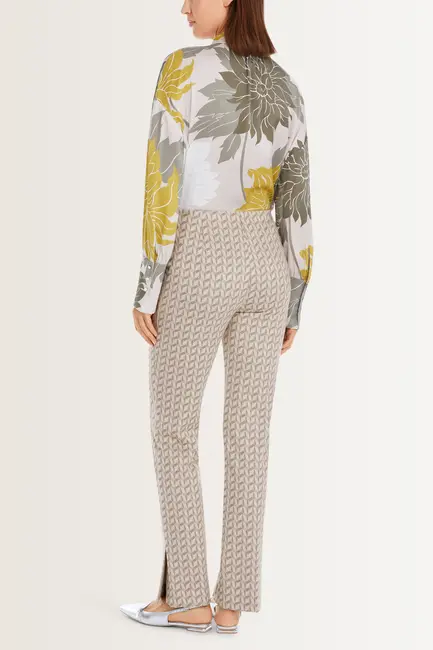 Broek met geometrisch dessin Marc Cain