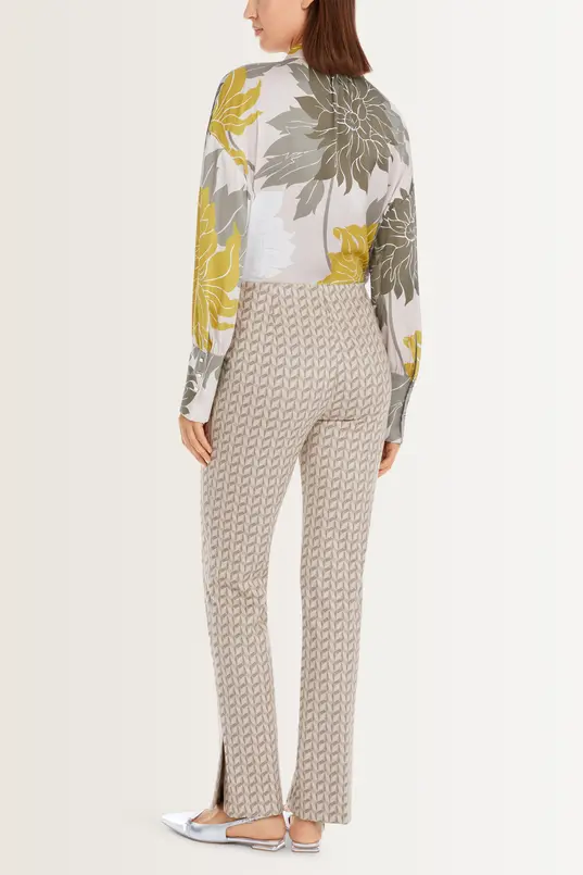 Broek met geometrisch dessin Marc Cain