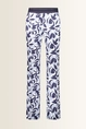 Broek met grafisch bladmotief ZARIA Gardeur