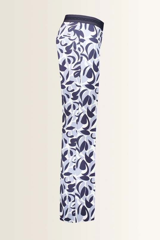 Broek met grafisch bladmotief ZARIA Gardeur