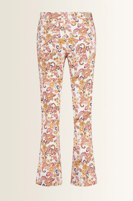 Broek met kleurrijke all-over print ZURI128-HD Gardeur