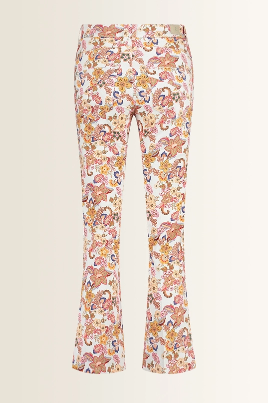 Broek met kleurrijke all-over print ZURI128-HD Gardeur