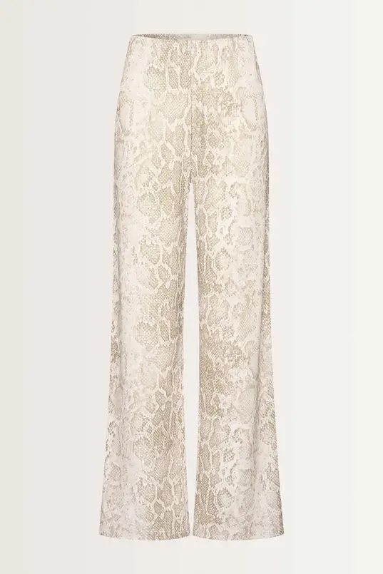 Broek met slangenprint