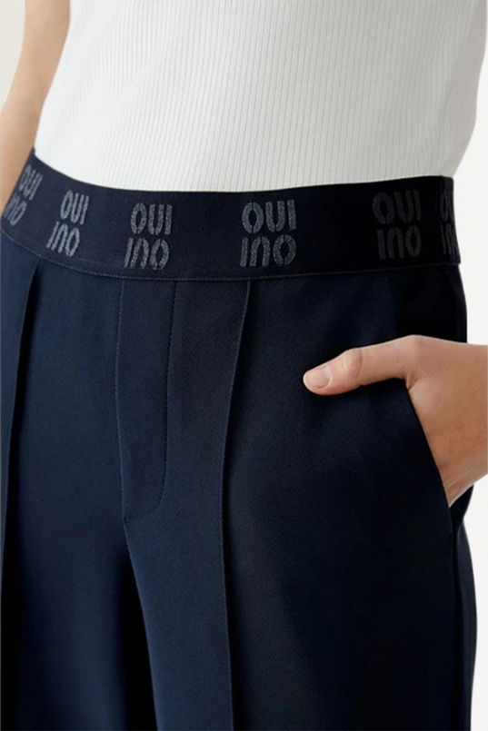 Broek met sportieve tailleband OUI