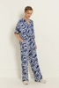Broek met swirlprint