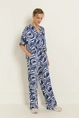 Broek met swirlprint