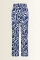 Broek met swirlprint