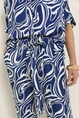 Broek met swirlprint