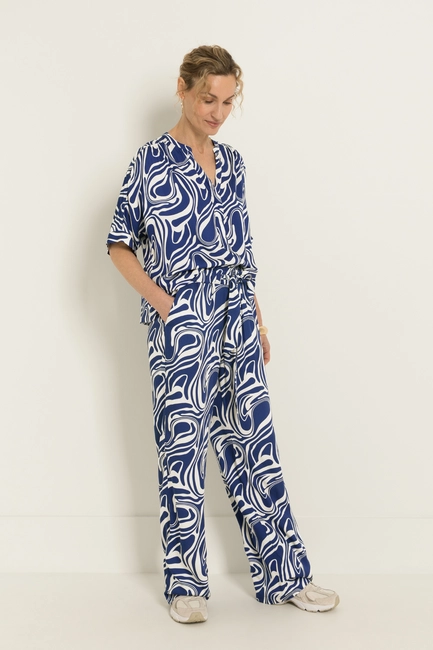 Broek met swirlprint