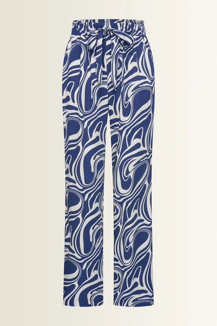 Broek met swirlprint
