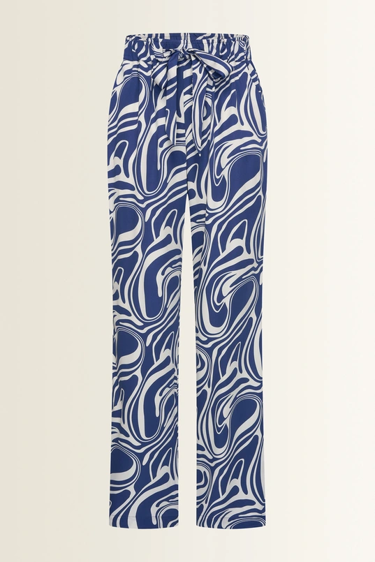 Broek met swirlprint