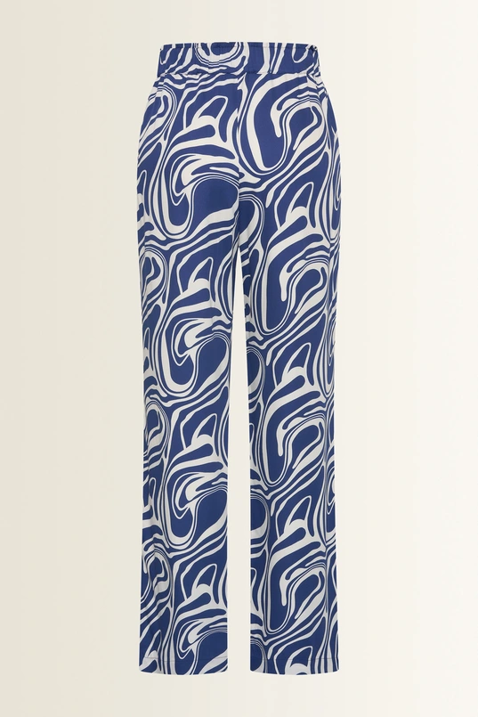 Broek met swirlprint