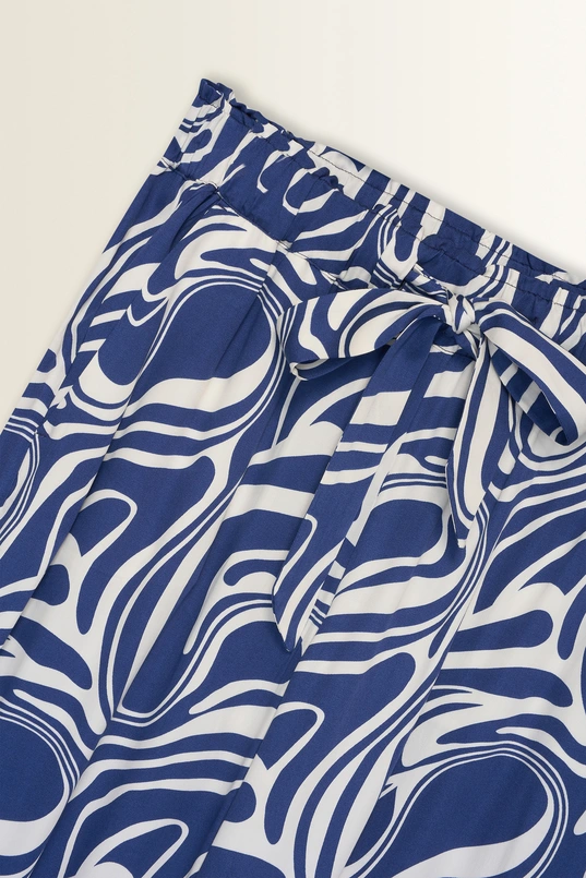 Broek met swirlprint