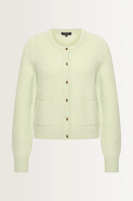 Brushed alpaca vest