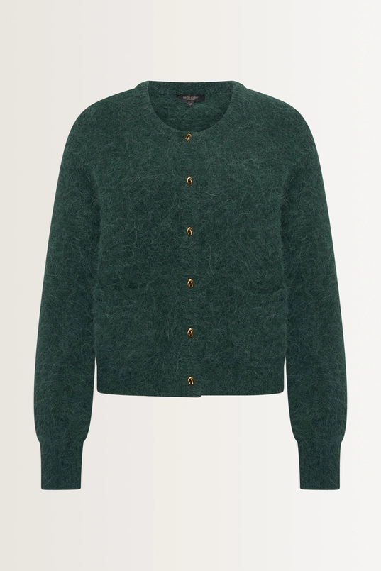 Brushed alpaca vest